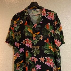 Tropical H&M Button Down Shirt